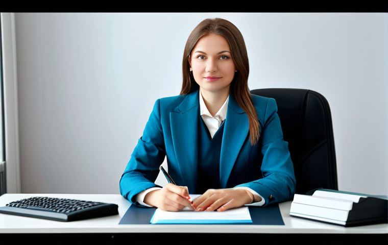 소말릴란드 독립 선언 - **Professional Businesswoman:** A businesswoman in a modest business suit, sitting at a desk in a mo...